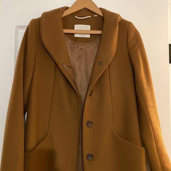 ARITZIA WILFRED CAMEL/CARAMEL COLOR COCOON COAT - XXS - Picture 6 of 9
